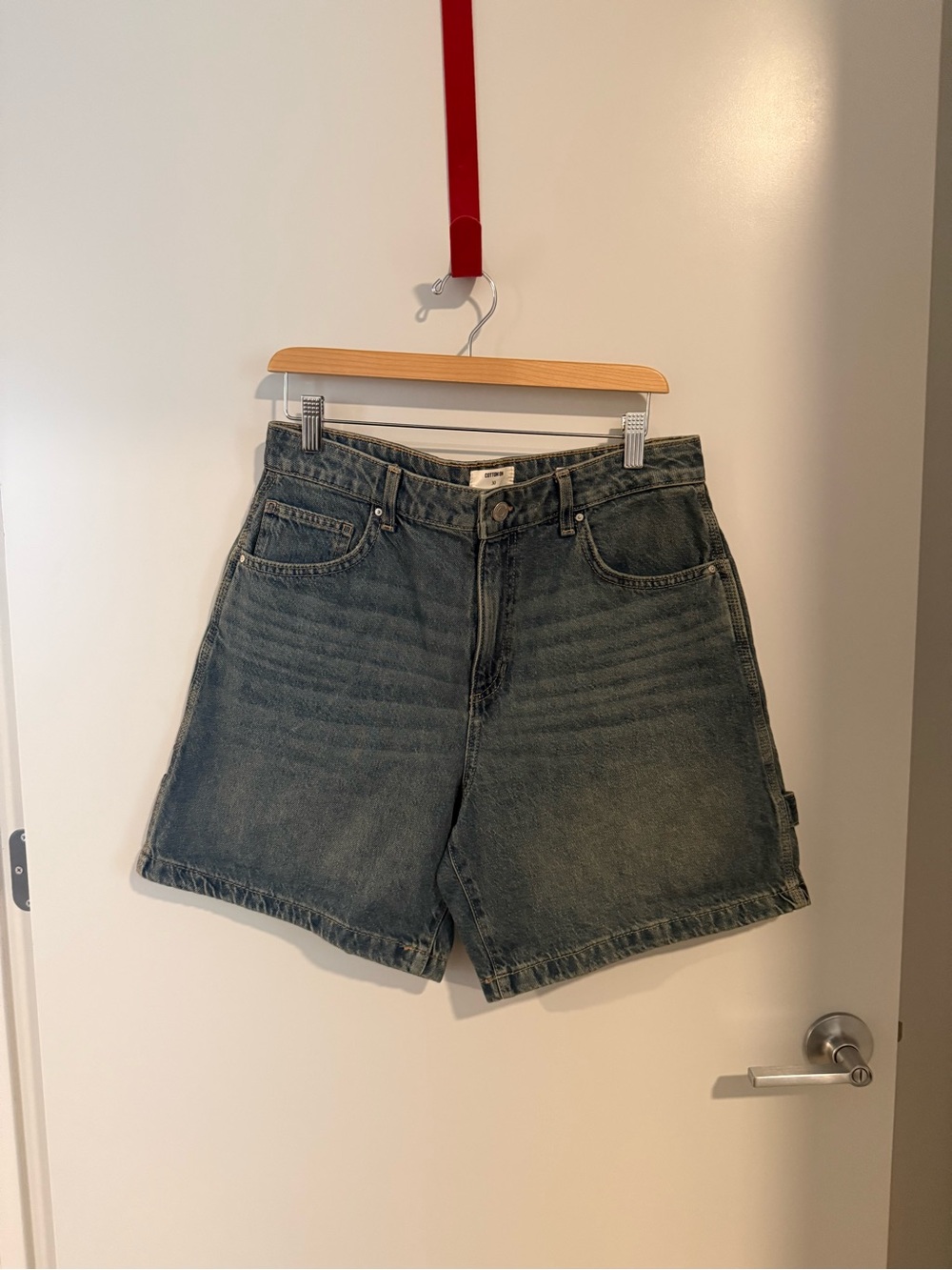 Cotton On Women's Faded Blue Denim Shorts